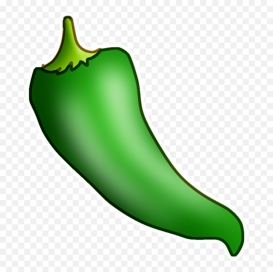 Hot Pepper Clipart - Clip Art Green Chili Pepper Emoji,Green Pepper Emoji