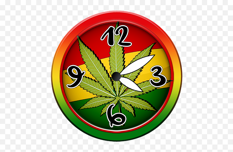 Weed Analog Clock Widget 2 - Marijuana Vector Emoji,Pot Leaf Emoji Android