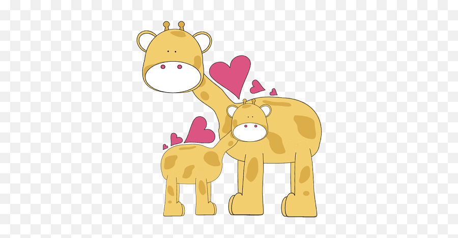 Giraffe Love Clip Art - Cute Valentines Clip Art Full Size Giraffe Clipart Pink Emoji,Giraffe Emoji