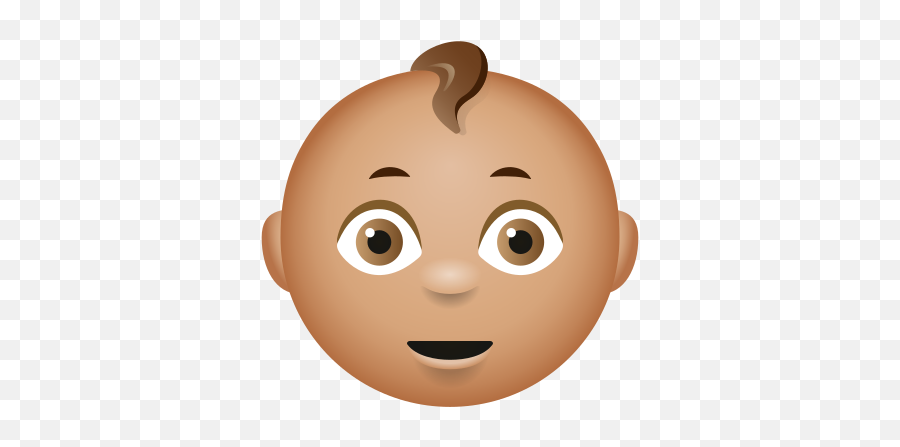 Baby Medium Skin Tone Icon - Happy Emoji,Emoji Baby