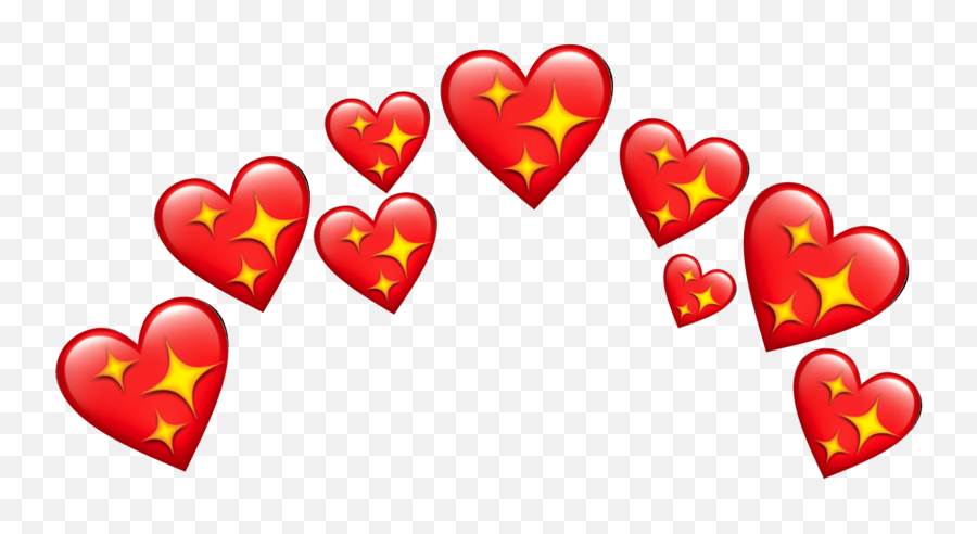 Heart Hearts Red Redheart Sticker - Girly Emoji,Red Star Emoji