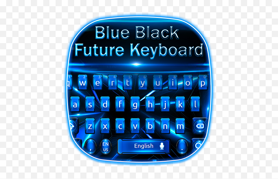 Blue Black Future Keyboard - Office Equipment Emoji,Future Emoji Keyboard