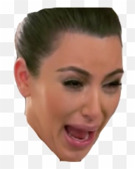Crying Kim K Png - Kim Crying Face Png Emoji,Kim K Emoji