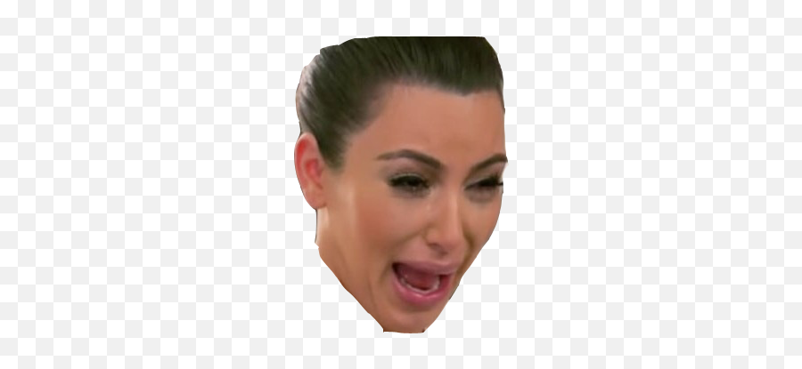 Crying Kim K Png - Kim Crying Face Png Emoji,Kim K Emoji