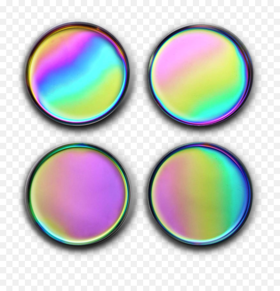 Iridescent - Circle Emoji,Rainbow Emoji