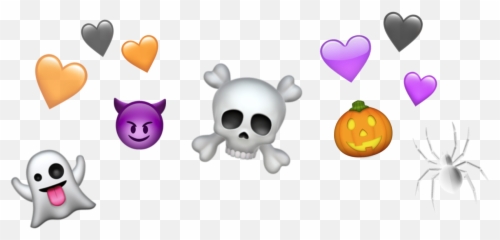 Halloween Emoji Iphone Cute Festive - Cartoon,Halloween Emoji Text
