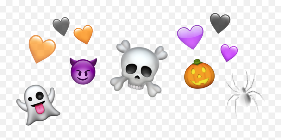 Halloween Emoji Iphone Cute Festive - Cartoon,Halloween Emoji Text