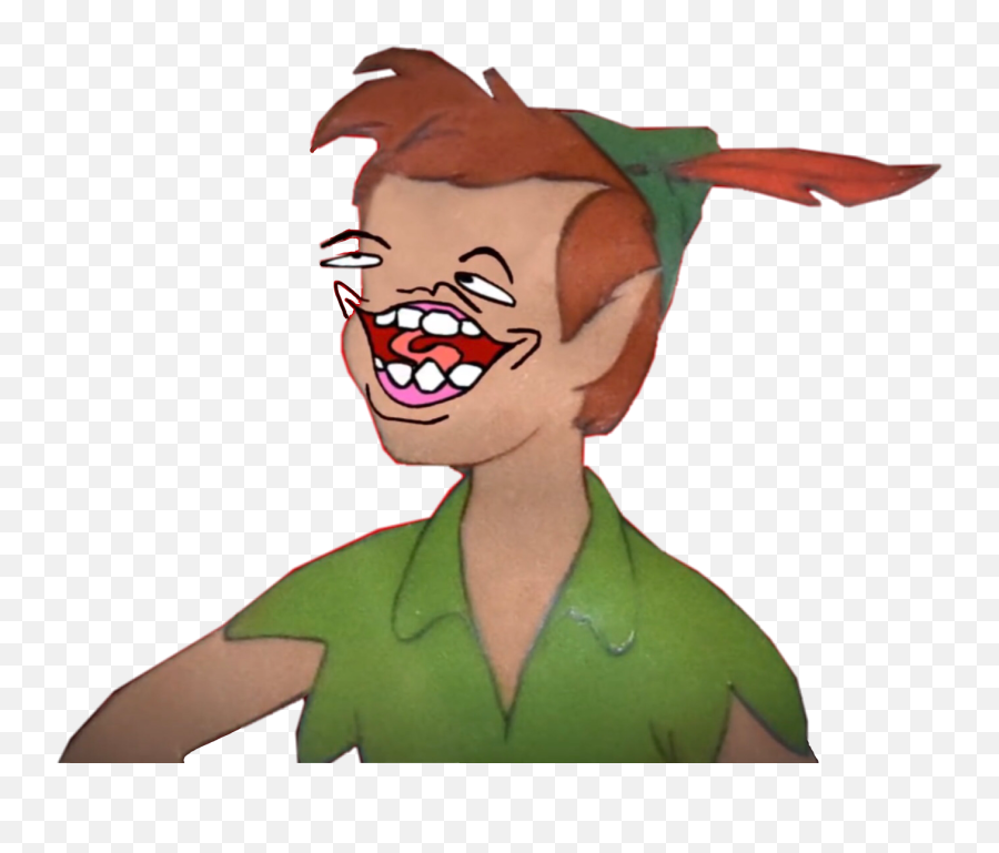 Peterpan Zucc Meme Art People Derpy - Peter Pan Meme Face Emoji,Peter Pan Emoji