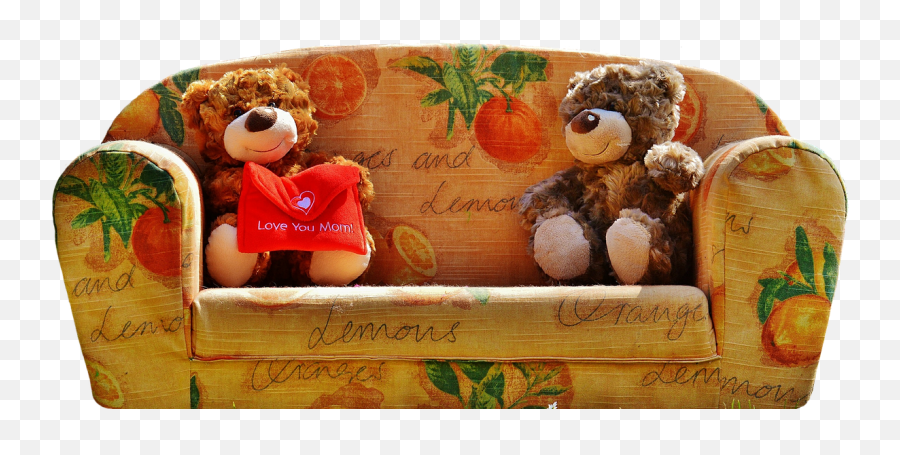 Teddies Teddy Plush Toys Couch Mothers - Tarjeta Lindo Dia Amor Emoji,Mothers Day Emojis