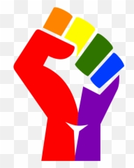 Finger Clipart Fist Finger Fist - Rainbow Fist Png Emoji,Bro Fist Emoji