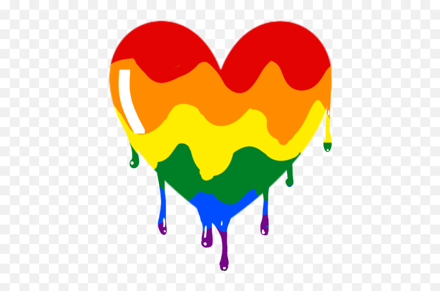 Aromantic Icons - Lgbt Heart Melting Emoji,Melting Heart Emoji