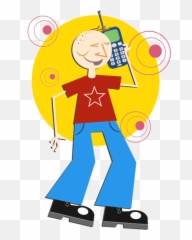 Cartoon Phone Guy - Emoji