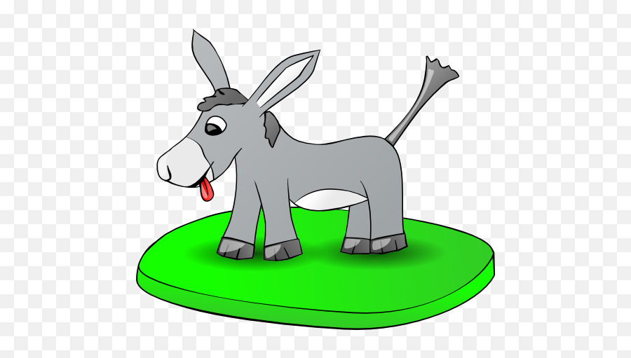 Donkey On A Plate Clipart - Tongue Twisters In Hindi Meaning Emoji,Donkey Emoticons