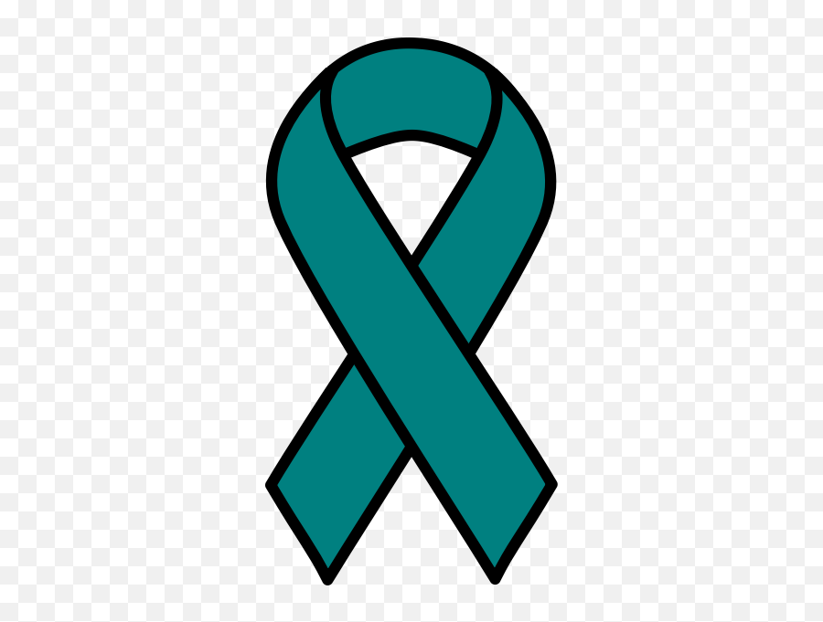 Ovarian Cancer Ribbon - Ovarian Cancer Ribbon Svg Emoji,Gold Ribbon Emoji