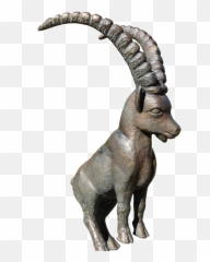 Capricorn Bronze Statue Animal Figure - Capricorne Emoji