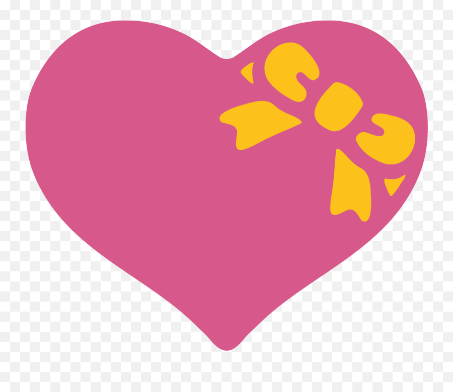 Emoji U1f49d - Android Emoji Pink Heart,Pink Ribbon Emoji