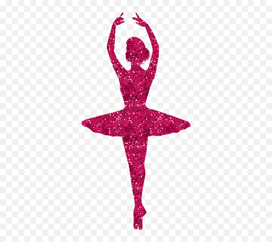 Ballerina Glitter Pink - Silhueta Bailarina Pink Png Emoji,Ballerina Emoji Costume