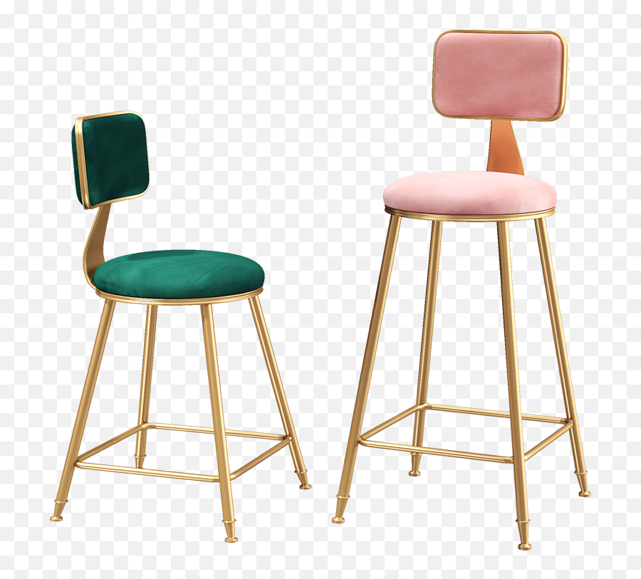 Bar Dining Chair Modern Cafe - Chaise De Bar Velour Noir Emoji,Chair Emoji