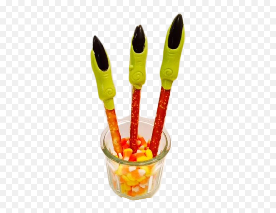 Spooky Witch Finger Chocolate Pretzels - Candy Corn Emoji,Pretzel Emoji