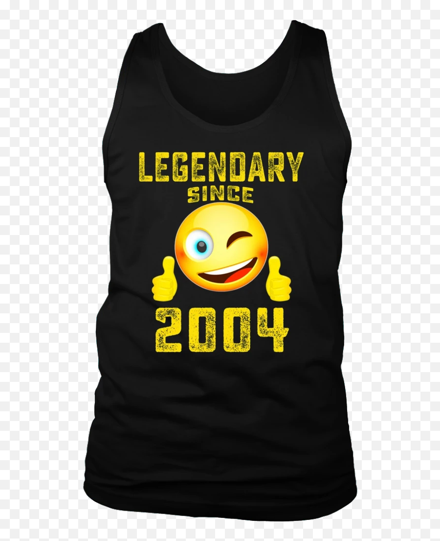 Emoji Shirt Legendary Since 2004 14th Years Old 14 Birthday - Smiley,Men's Emoji Shirt