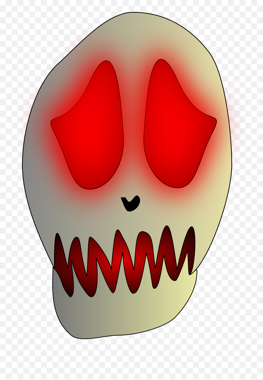 Dead Evil Red Sad Skull - Smiley Emoji,Skull Emoticon