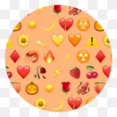 Emoijs Emoji Background Emojibackgrounds Emoji - Aesthetic All Orange Emojis,Warm Emoji