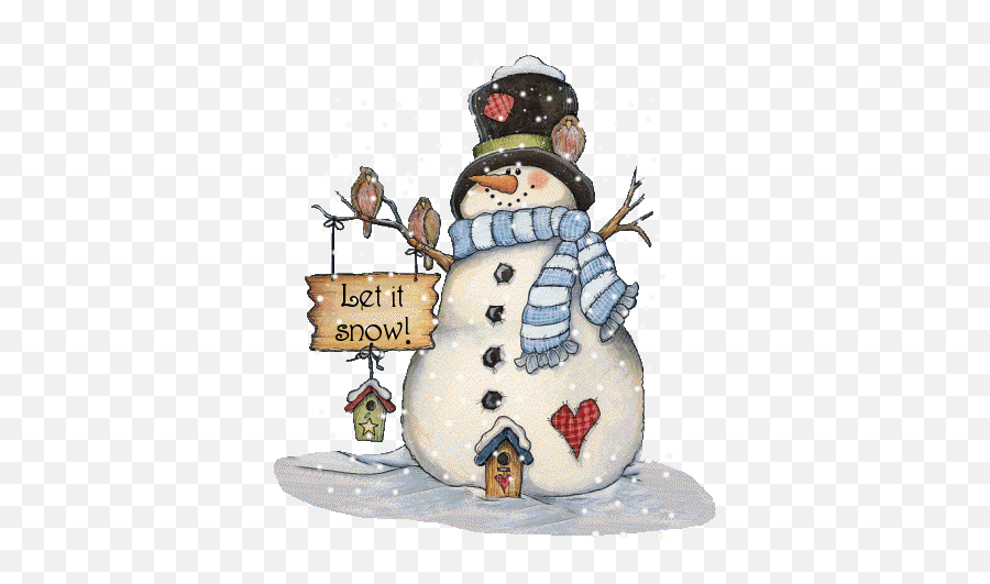 Snowman Christmas Snowman - Animated Free Christmas Clipart Emoji,Snowing Emoticon