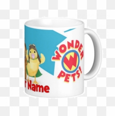 Personalized Wonder Pets Kids Plastic Mug 11oz 1 - Mug Emoji,Shot Glass Emoji