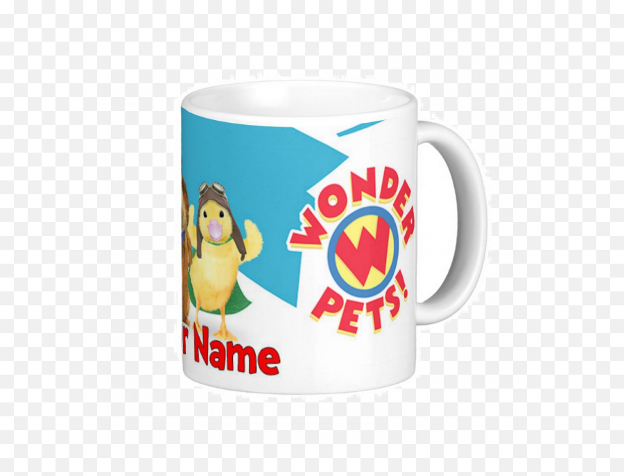 Personalized Wonder Pets Kids Plastic Mug 11oz 1 - Mug Emoji,Shot Glass Emoji