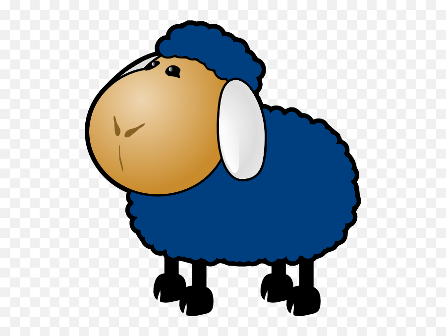 Blue Sheep Clipart - Blue Sheep Clipart Emoji,Sheep Emoticon