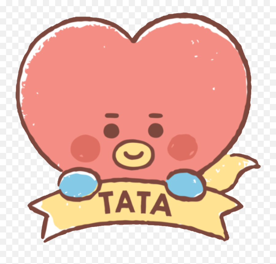 Bt21 Tata V Baby Taehyung Kpop Bts Cute Handpainted - Bt21 Baby Cooky Emoji,Bt21 Emoji