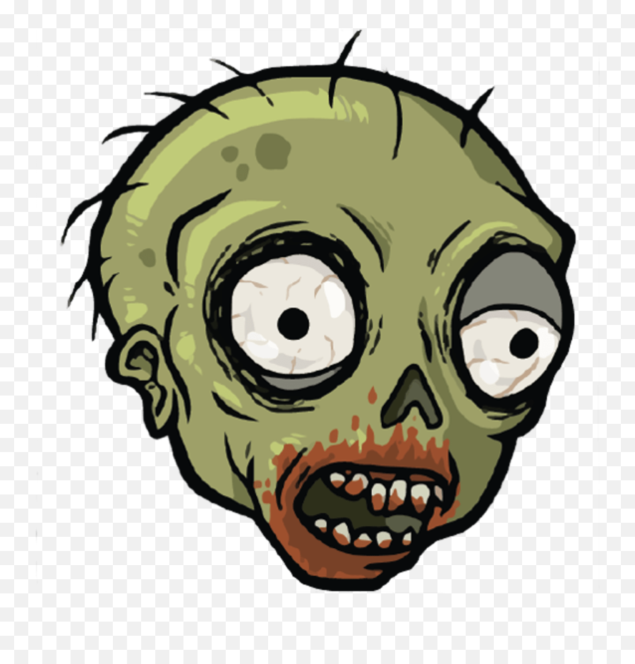 Clipart Mouth Zombie Clipart Mouth Zombie Transparent Free - Cartoon Zombie Head Transparent Emoji,Creep Face Emoji