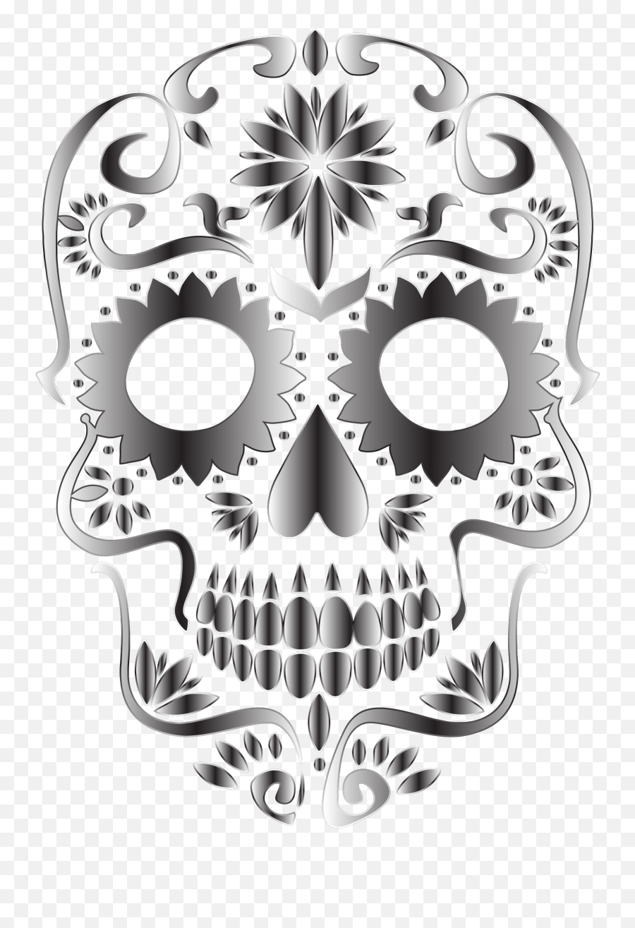 Free Skull Silhouette Clip Art Download Free Clip Art Free - Transparent Background Sugar Skull Clipart Emoji,Punisher Emoji