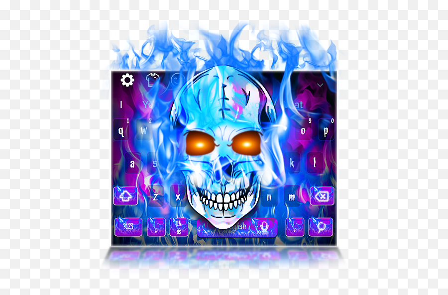 Purple Skull Keyboard - Google Playu0027d Ttbiqlr Skull Emoji,Wicked Emojis