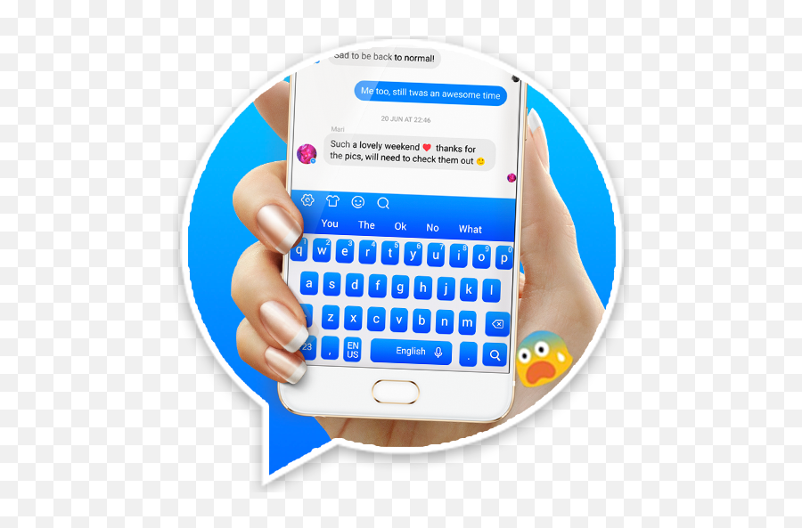 Download Keyboard Theme For Facebook Messenger For Android - Hand Emoji,Rasta Emoticons
