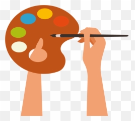 Paint Palette Clipart - Emoji