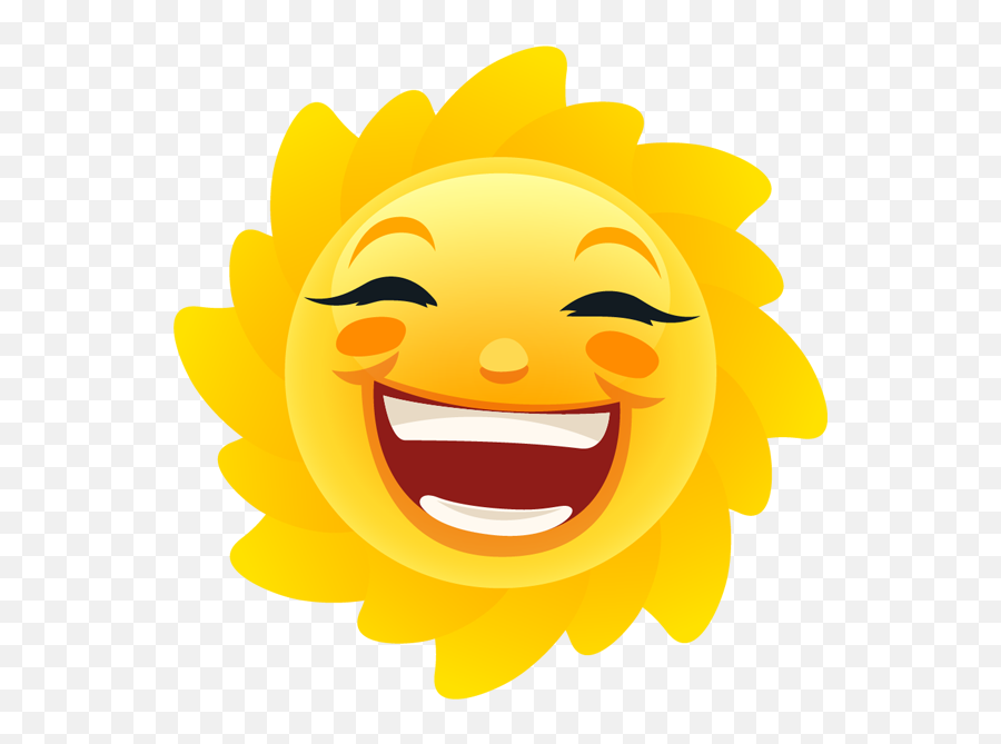 Weathermoji - Emoji U0026 Stickers For Weather Update By Monoara Desenho Sol Sorrindo Em Png,Laughing Fb Emoji