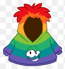 Rainbow Smirk Hoodie Club Penguin Wiki Fandom - Portable Network Graphics Emoji,Smirk Emoji