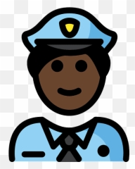 Man Police Officer Emoji Clipart - Imágenes De Aduanas Animadas
