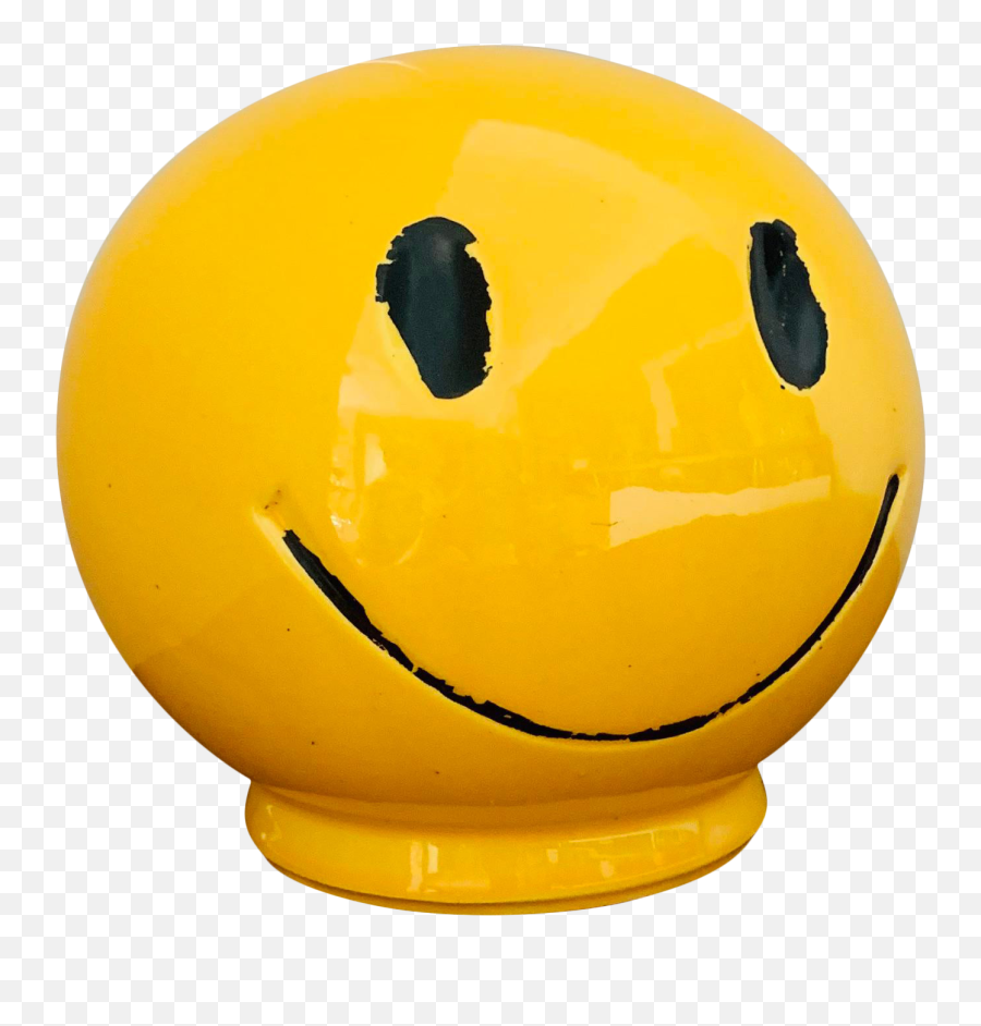 1970s Vintage Have A Nice Day Smiley Face Ceramic Bank - Smiley Emoji,Fireplace Emoji