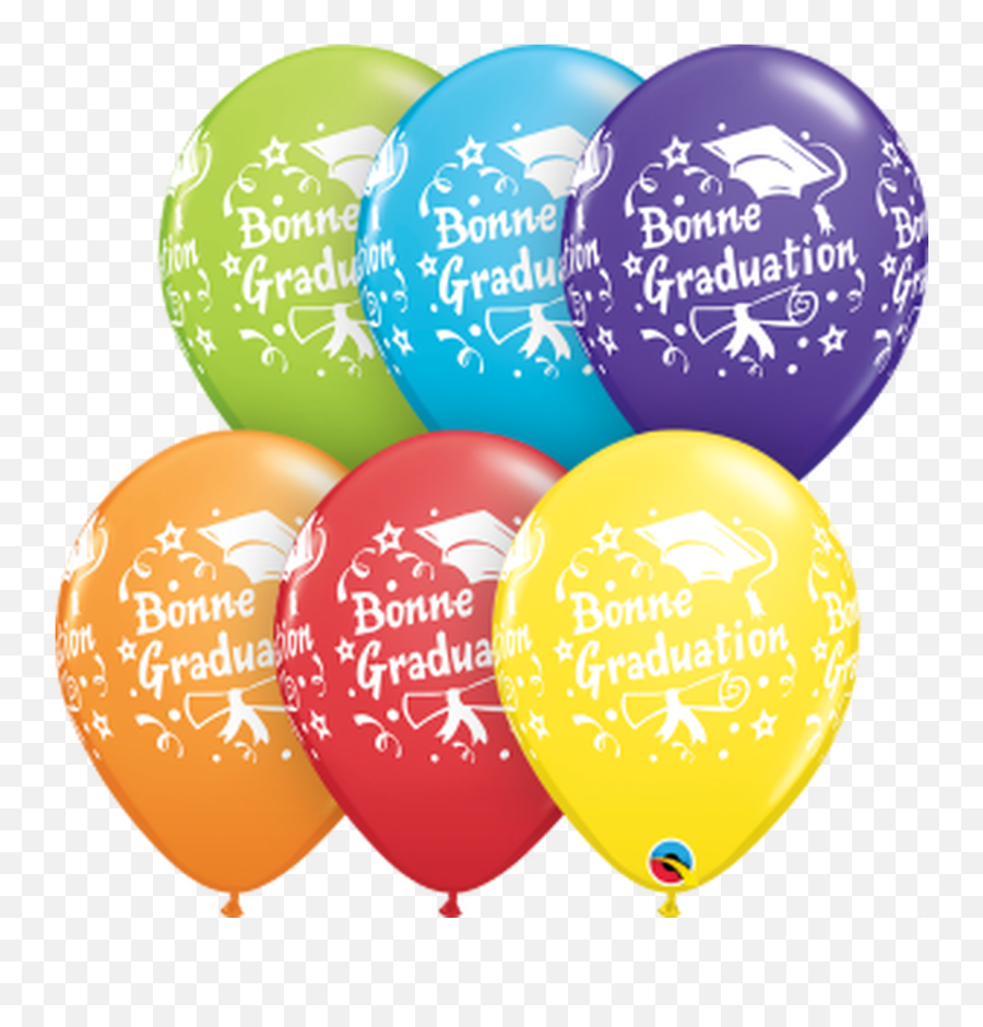 Bonne Graduation Étoiles 11 Ballon En Latex - Office Party Emoji,Emoji Graduation