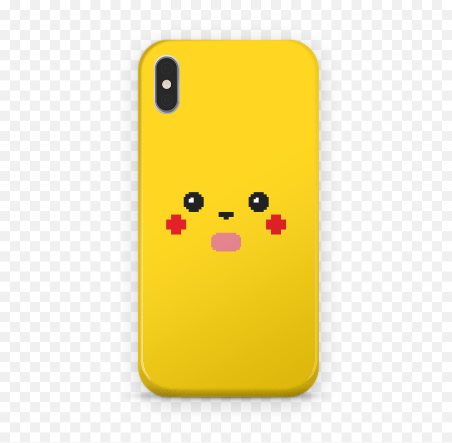 Surprised Pikachu Pixel Art - Mobile Phone Case Emoji,Surprised Pikachu Emoji