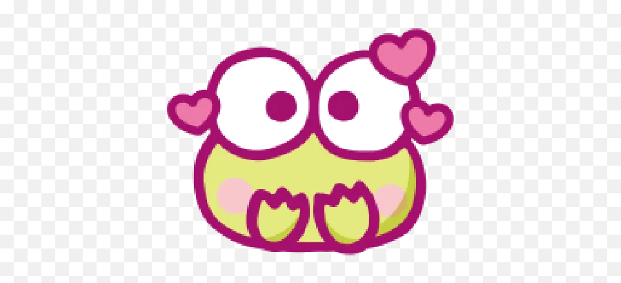 Kerokerokeroppi Emoji Love - 1 Whatsapp Stickers Keroppi Sticker Love,Love Eye Emoji