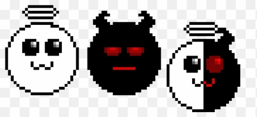 Yin Yang And Yinyang - Cute Ghost Pixel Art Emoji,Yin Yang Emoticon