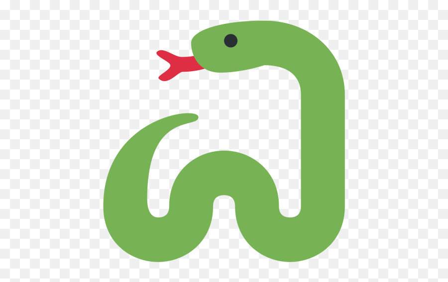 Snake Icon Of Flat Style - Emoji Serpente,Caduceus Emoji