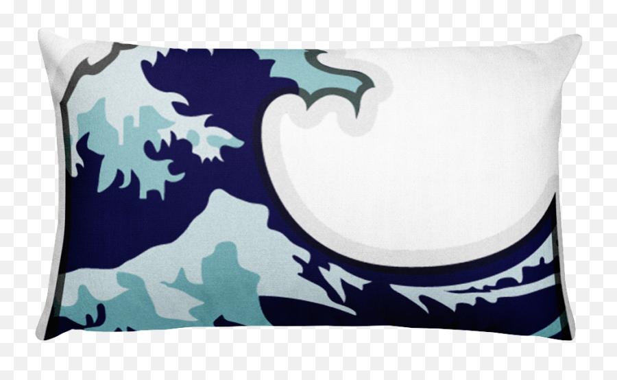 Download Emoji Bed Pillow - Emoji Of A Wave,Emoji Bed