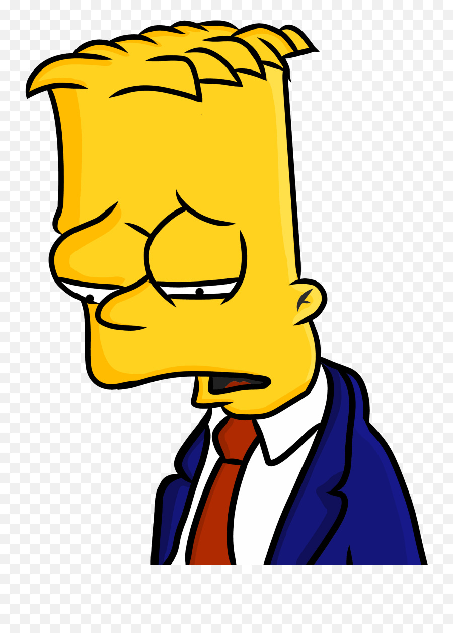 Download Sad Bart Png Vector Download - Bart Simpson Drawing Sad Emoji,Sad Boy Emoji