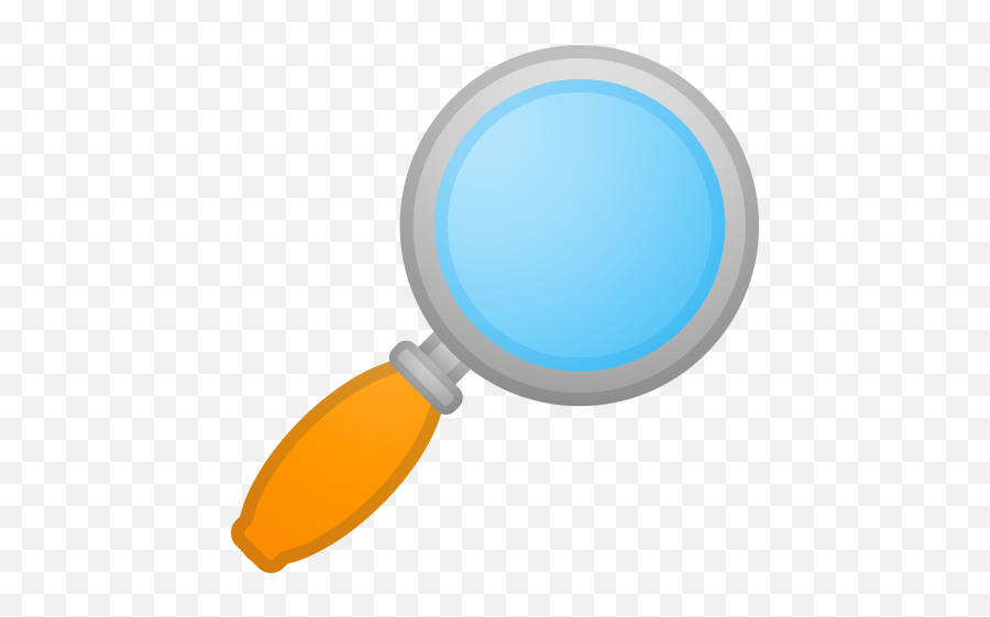 Magnifying Glass Tilted Right Emoji - Flat Magnifying Glass Icon Png,Mirror Emoji