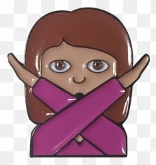 Throw Your X Up - Black Girl Emoji