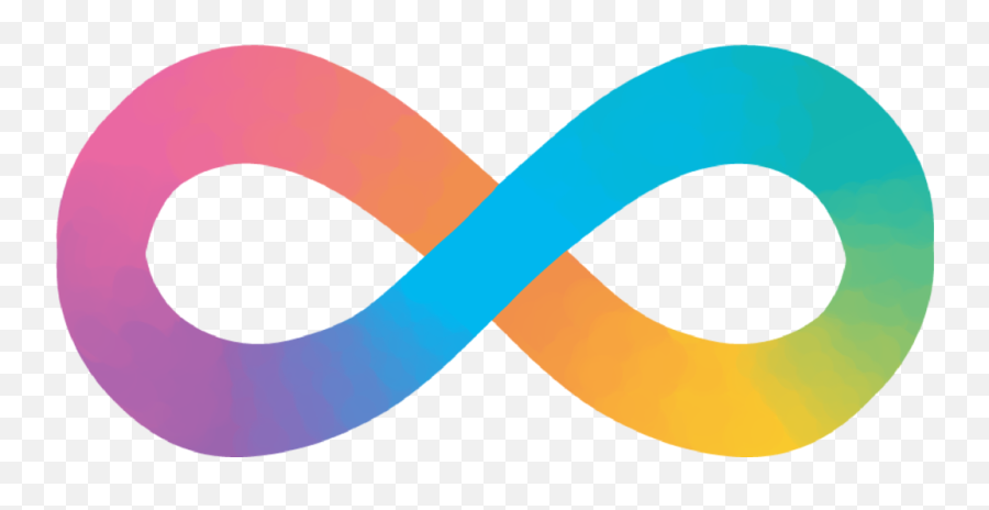 Pastel Neurodiversity Symbol - Rainbow Infinity Sign Emoji,Infinity Emoji Copy
